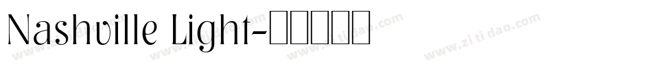 Nashville Light字体转换